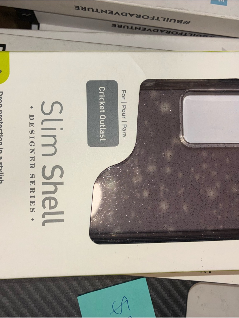 Slim Shell Designer Series Phone Case in Sparkle Purple Cricket Outlast